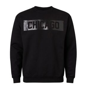 Chi Boys Chicago Block Crew (Black/Black), Size Small, NWOT